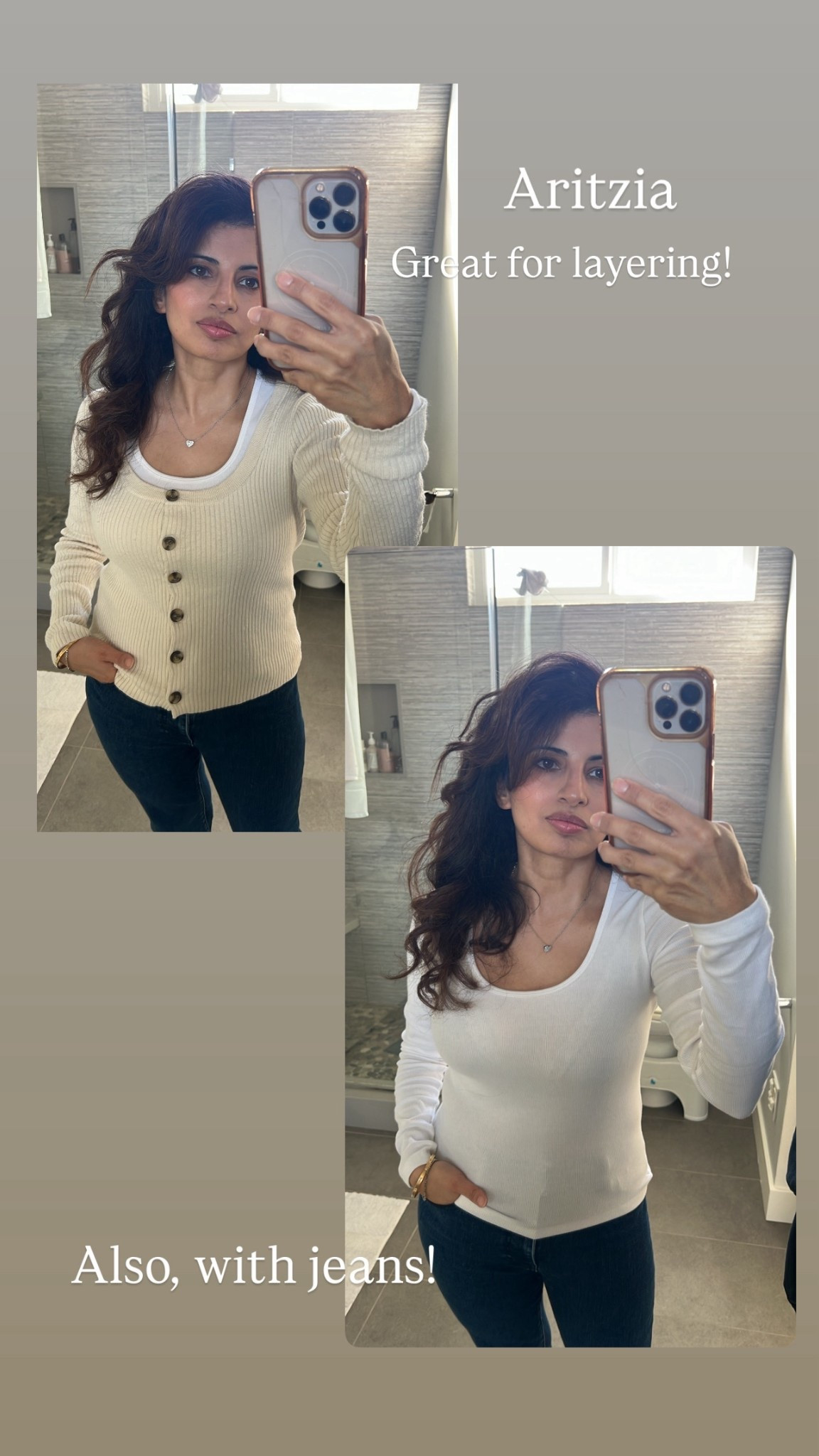 Aritzia square neck top. So cozy and comfy. Wearing small comes in many colors. 


