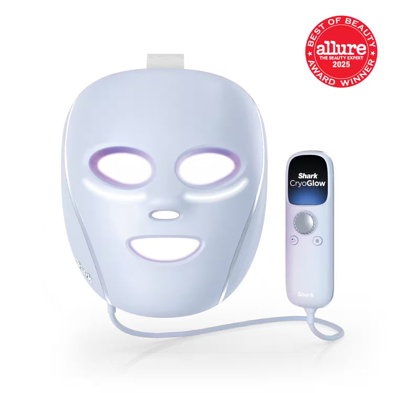Shark - CryoGlow Under- Eye Cooling + LED Anti-Aging & Skin Clearing Face Mask - Blue Frost | Best Buy U.S.