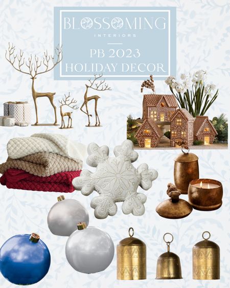 New holiday from from PB. These new bells are gorgeous and the best selling reindeer are back! 

#LTKSeasonal #LTKhome #LTKHoliday