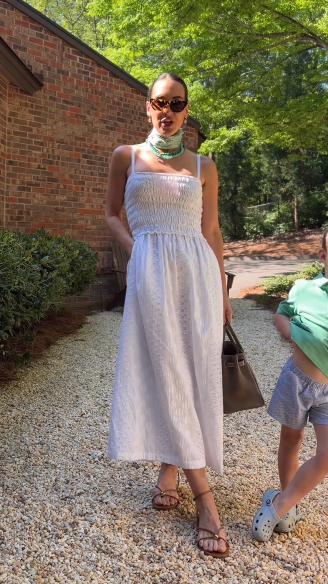 Sized down to an xs in this dress - white and green for Masters Sunday! 

#LTKmomlife #LTKgrwm