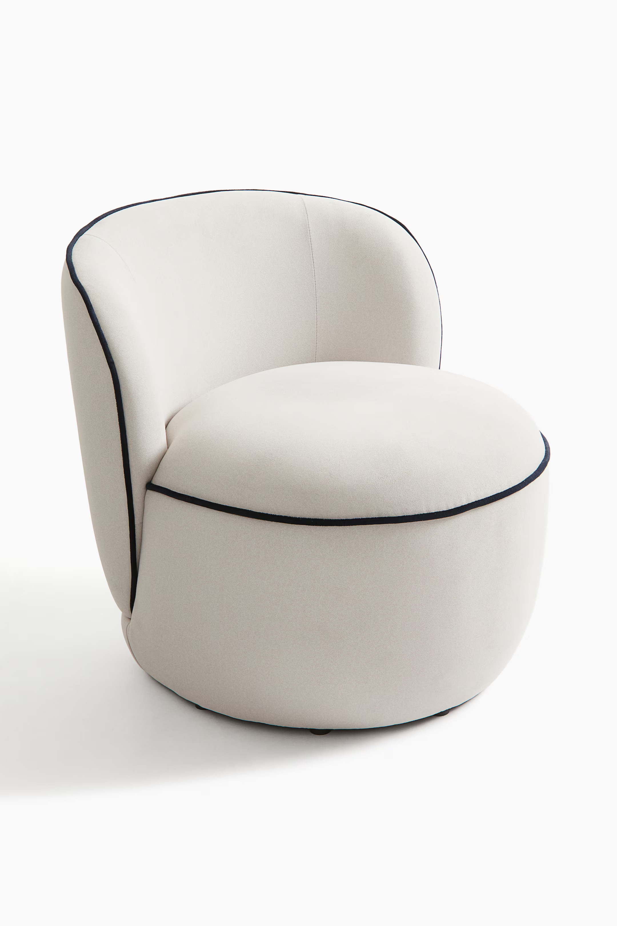 Piping-detail lounge chair - Hellbeige - Home All | H&M AT | H&M (DE, AT, CH, NL, FI)