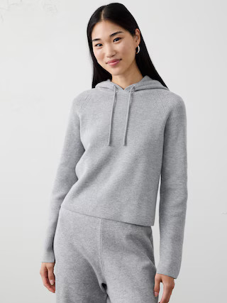 Ribbed Sweater Hoodie | Banana Republic Factory