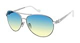 Amazon.com: Jessica Simpson J5702 Stylish Metal Aviator Sunglasses with UV Protection. Glam Gifts... | Amazon (US)