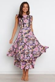Delvita Dress - Black Floral- Spring Fashion | Petal & Pup (US)