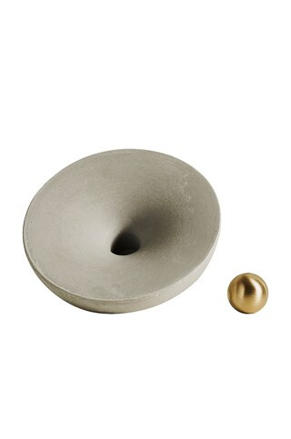 Light + Ladder Vorta Candle Holder & Incense Holder Set in Concrete/Brass from Revolve.com | Revolve Clothing (Global)