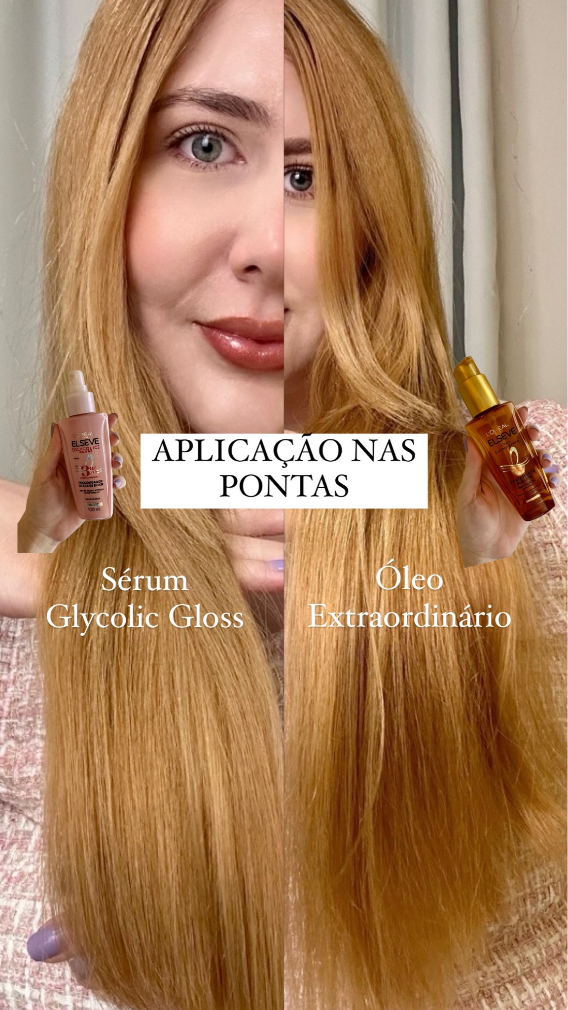 Resultado da aplicação sérum glycolic gloss x óleo extraordinário. 
Acho que dá pra perceber que o sérum elixir deixa o cabelo beeem mais alinhado né?  Estou muito apaixonada. 

#glycolicgloss #elseve #oleoextraordinario #lorealparis #cabelo #frizzfree #cabeloporoso 



#LTKbeauty #LTKfindsunder50 #LTKbrasil