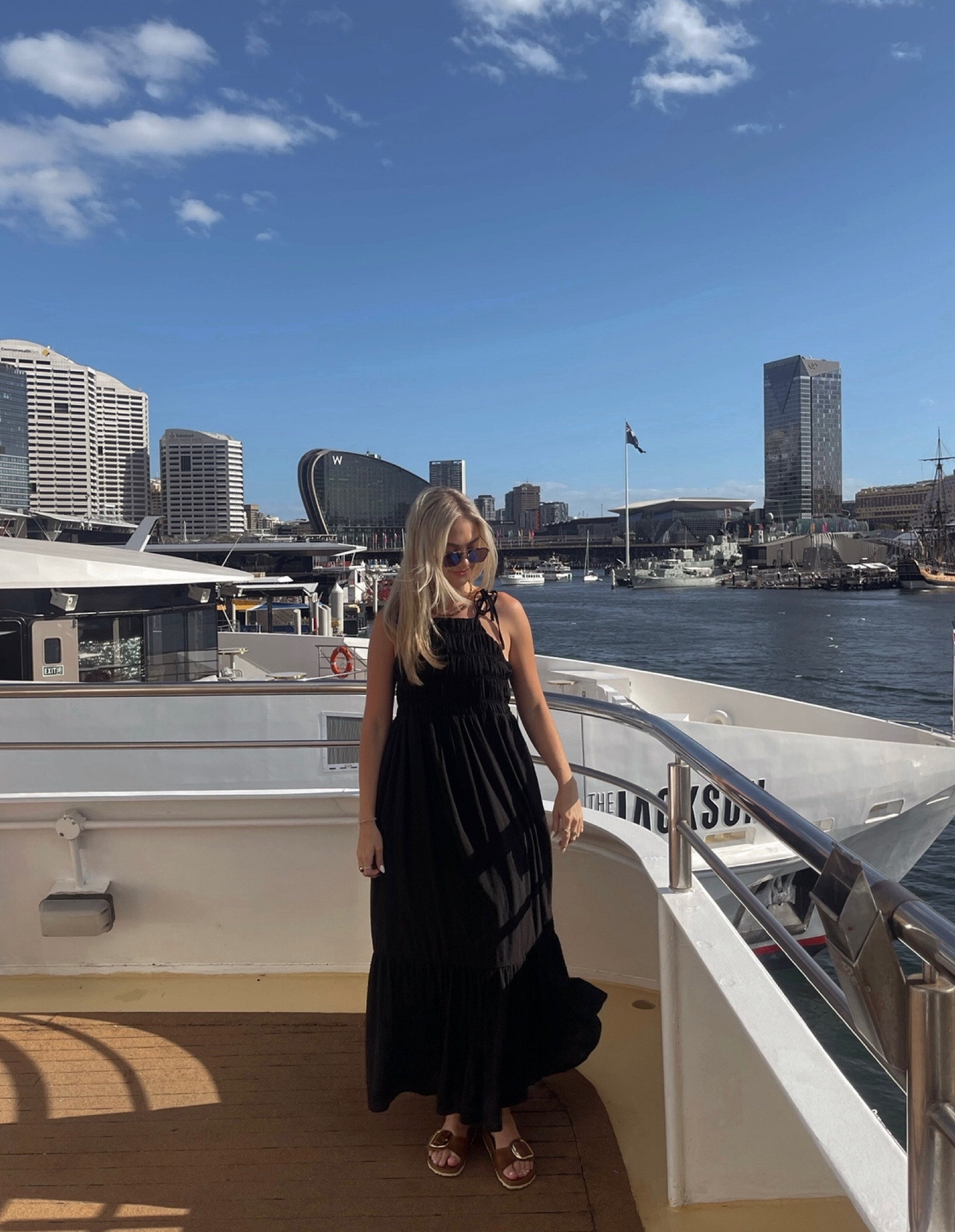 Boat 🛥️ Day style 🖤 linked similar black sundresses here

#LTKshoecrush #LTKtravel #LTKaustralia