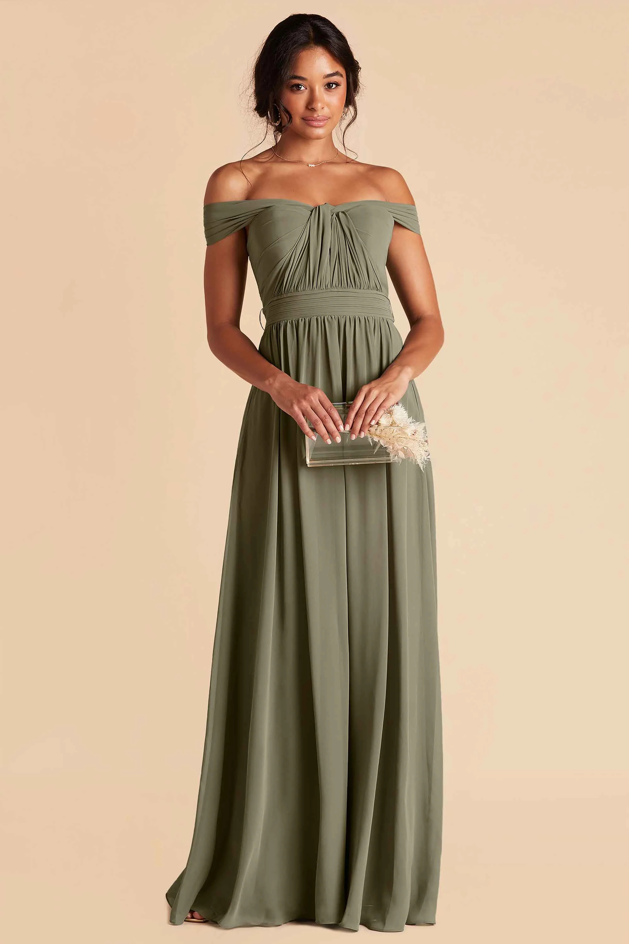 Grace Convertible Dress - Moss Green | Birdy Grey