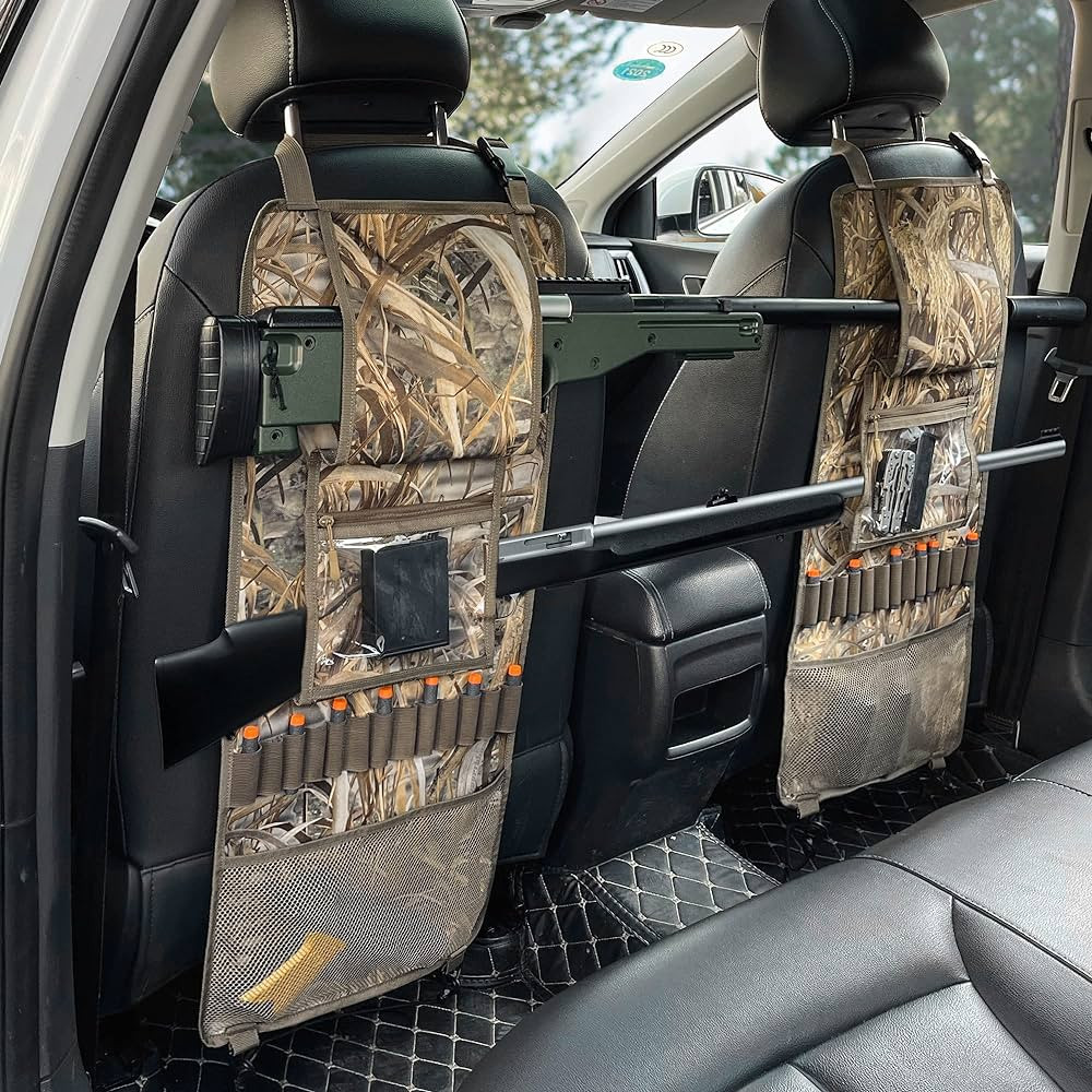 BLISSWILL 2 PCS Automotive Gun Racks Gun Sling Bag Gun Seat Organizer Car Accessory with Storage ... | Amazon (US)