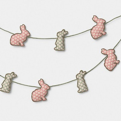 Easter Fabric Printed Bunny Garland - Threshold™ | Target