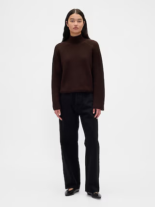 CashSoft Shaker-Stitch Turtleneck Sweater | Gap (US)