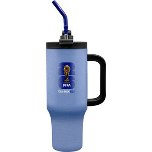 FIFA USA Stainless Steel Tumbler, Light Blue/Black Accent, 40 oz | CVS Health