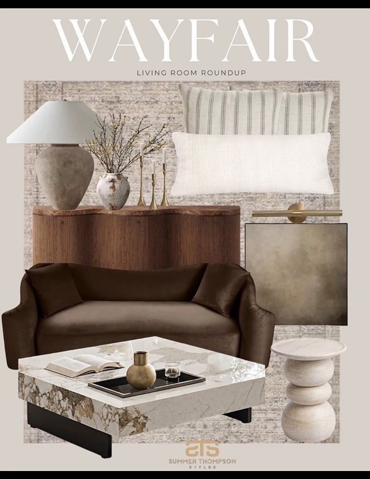 Wayfair finds that blend warmth, modern elegance, and neutral home décor Cozy textures, timeless furniture, and elevated living room accents that instantly refresh your space. Shop these affordable luxury pieces to create a stylish, inviting home you'll love.


#wayfairfinds #livingroomdecor #wayfairhome #neutralhomedecor #livingroominspo #wayfairstyle #modernlivingroom #homedecorideas
#cozylivingroom #wayfairroundup
#summerthompsonstyles

#LTKU #LTKHome #LTKdayinmylife