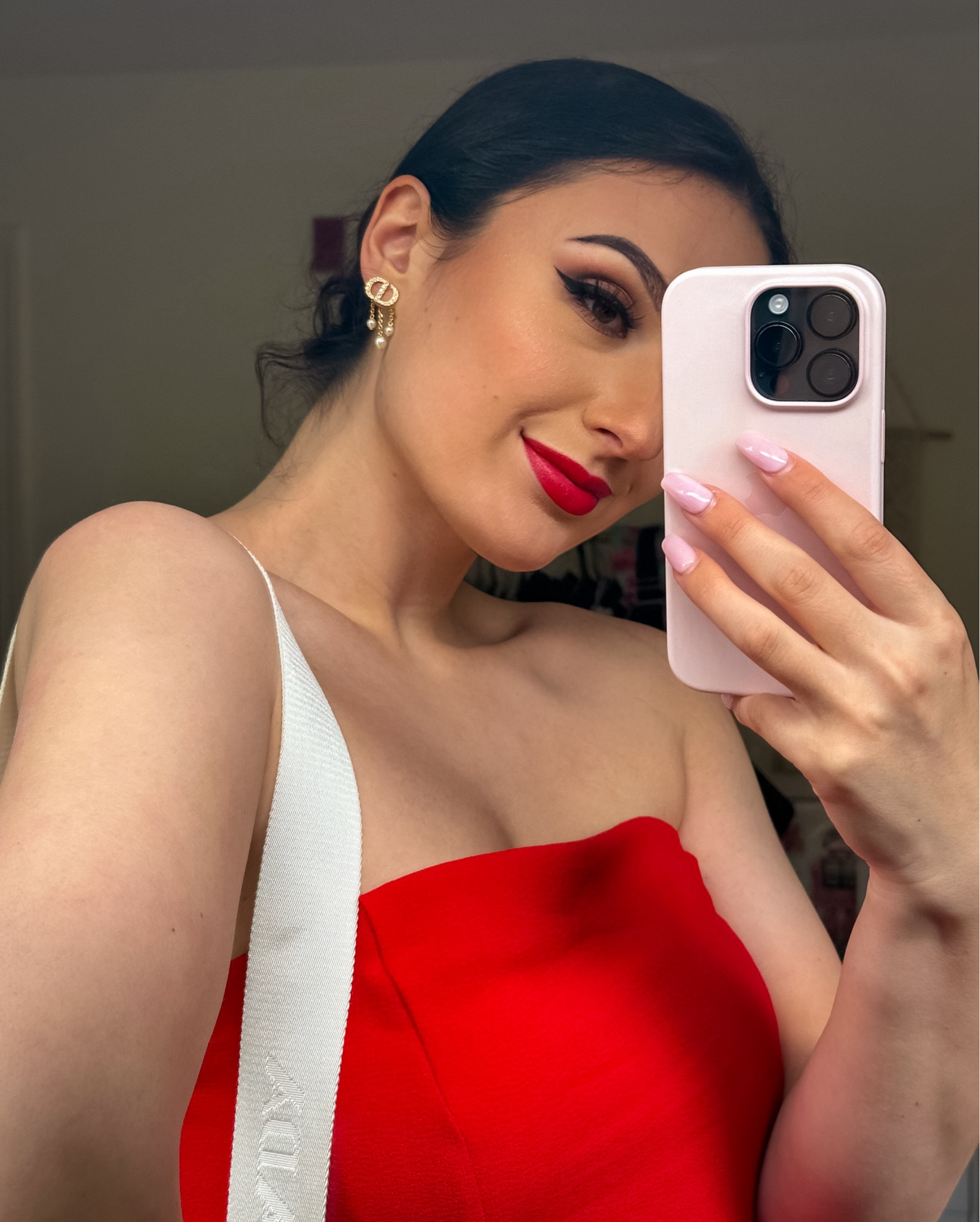 Despite what people tell you, red is a color for every season 🌹💋❣️This is my all time favorite long wear lipstick. Not only does it stay all day but it matches this jumpsuit i found at Target! The Medium jumpsuit fit me like a glove and the material was thick but not too heavy! I think this is kinda the perfect wedding guest outfit? 

#LTKU #LTKWedding #LTKSaleAlert