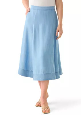 Crown & Ivy Women's Midi Circle Printed Skirt, 10 | Belk