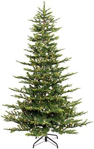 Amazon.com: Puleo International 7.5 Foot Pre-Lit Aspen Fir Artificial Christmas Tree with 700 UL ... | Amazon (US)