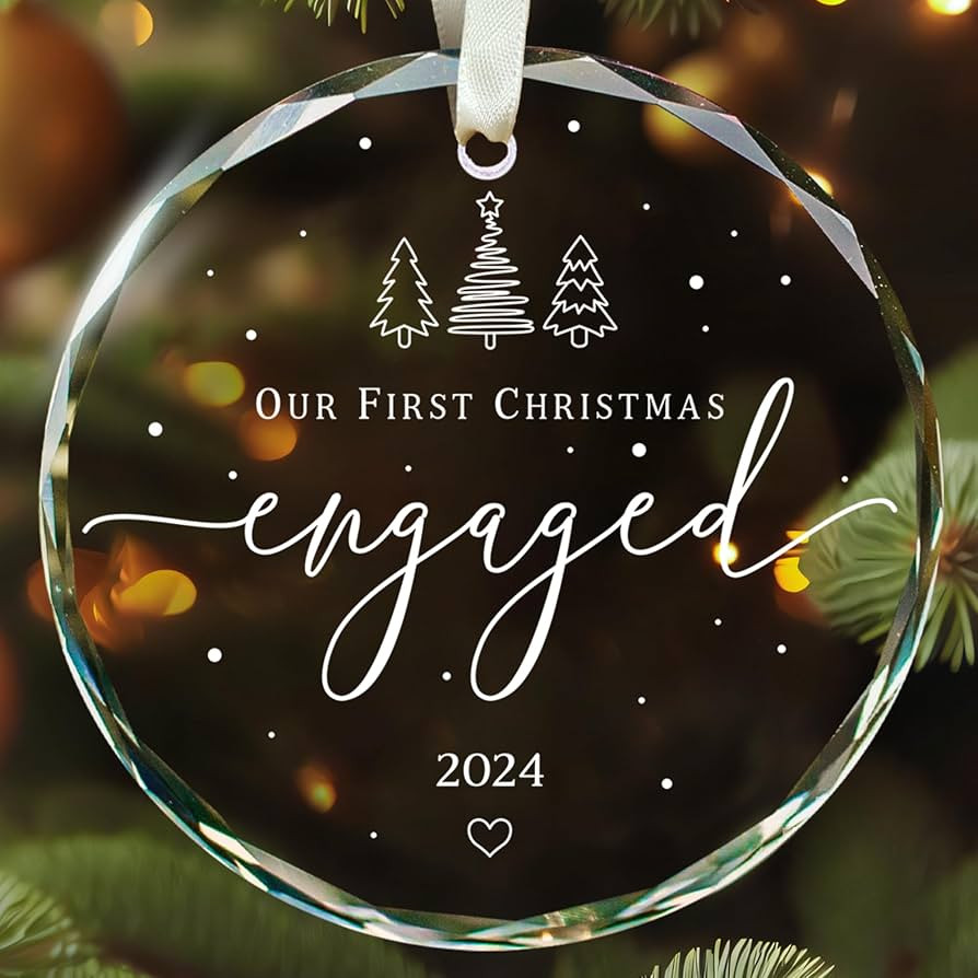 Engagement Ornament 2024 - First Christmas Engaged Ornament 2024 - Engaged Ornament 2024 - Engage... | Amazon (US)