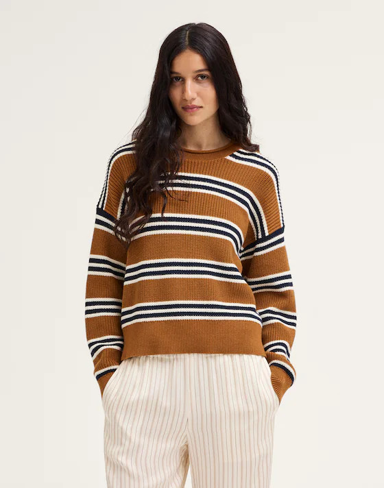The Arden Crewneck Sweater in 100% Cotton | Madewell