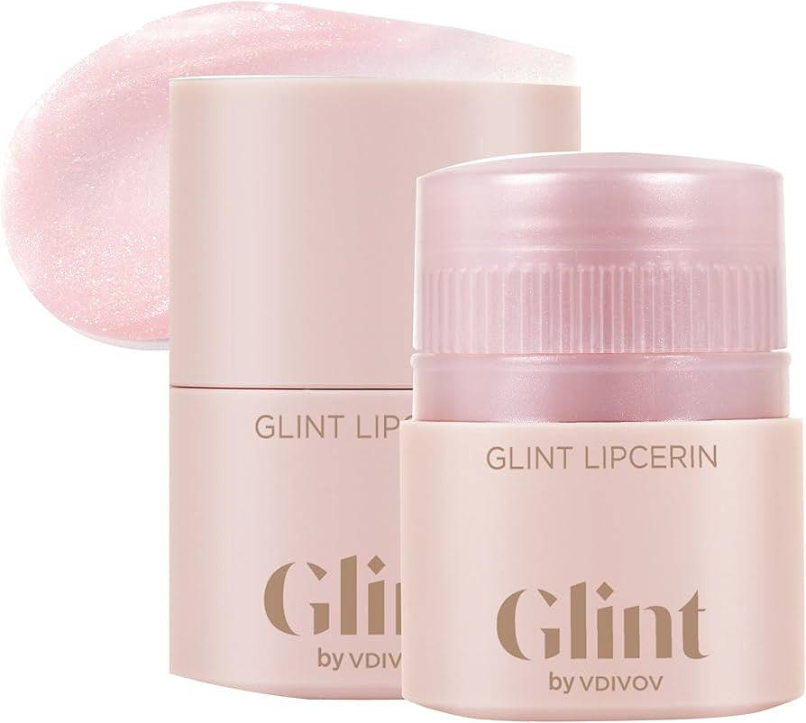 Glint Lipcerin (Pink Sparkle, 0.5fl oz) - Lasting Hydration, Plumping 5-in-1 Lip Care Gloss Balm ... | Amazon (US)