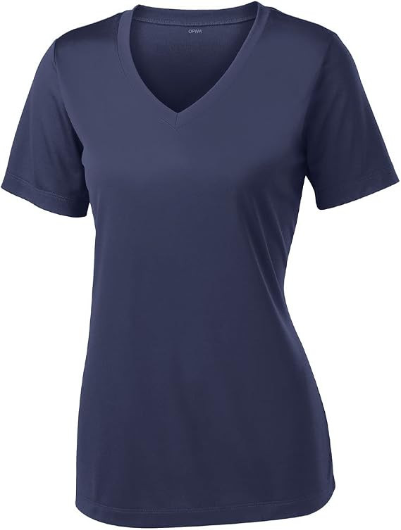 V Neck T Shirts for Women, Athletic Short Sleeve Workout Top, UV Sun Protection, Quick Dry Moistu... | Amazon (US)