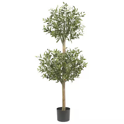 Nearly Natural 54-in Green Indoor Artificial Silk Artificial Tree | Lowe's