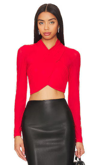 Aliyah Top in Fire Red | Revolve Clothing (Global)