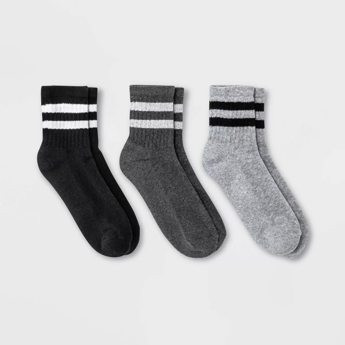 Women's Striped Cushioned Ankle Socks 3pk – Universal Thread™ 4-10 | Target