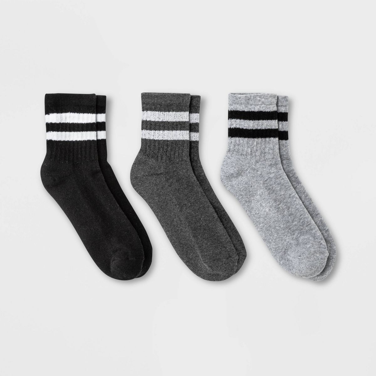 Women's 3pk Cushioned Striped Ankle Socks – Universal Thread™ 4-10 | Target