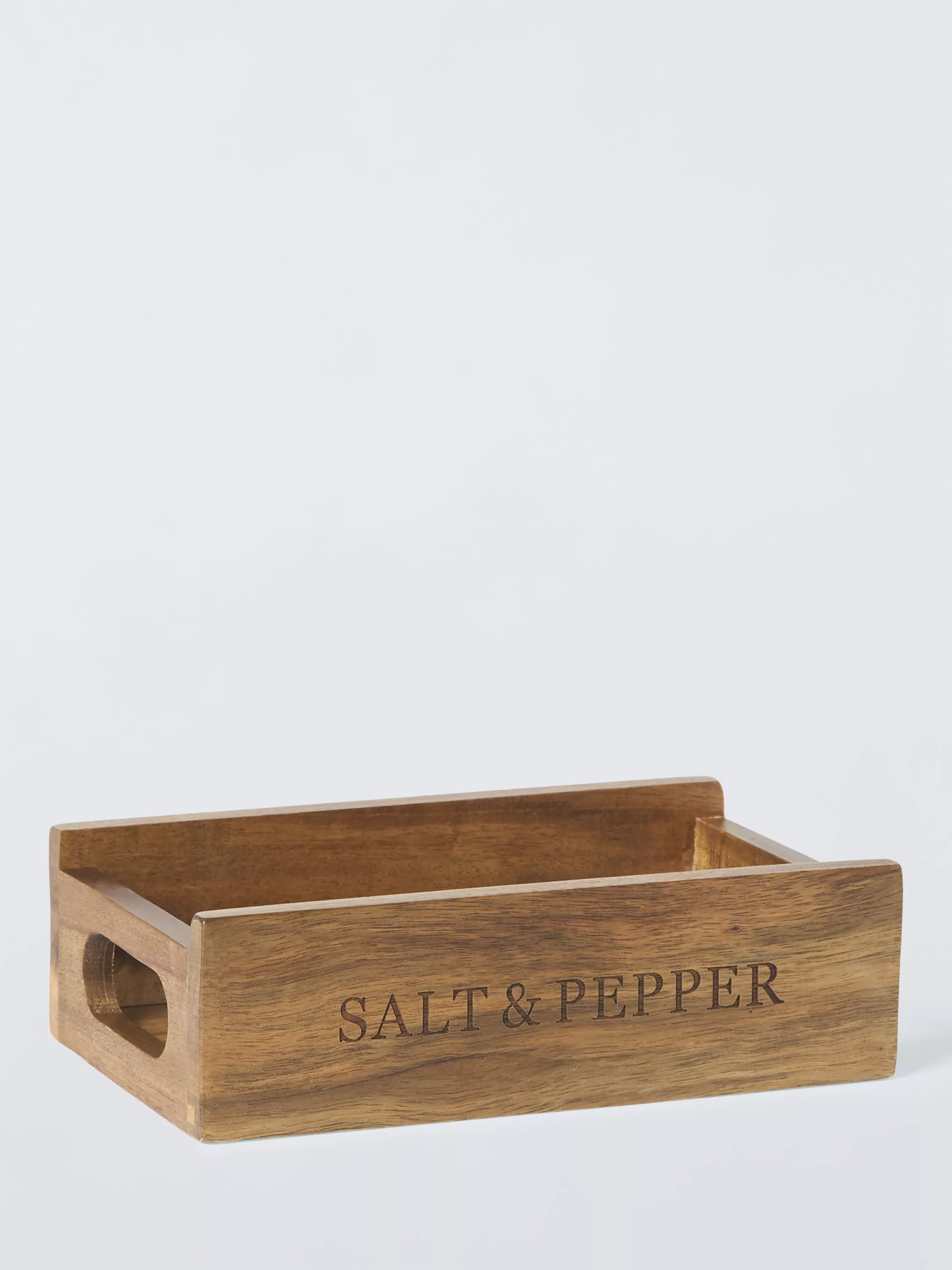 John Lewis ANYDAY Acacia Wood Salt & Pepper Crate | John Lewis (UK)