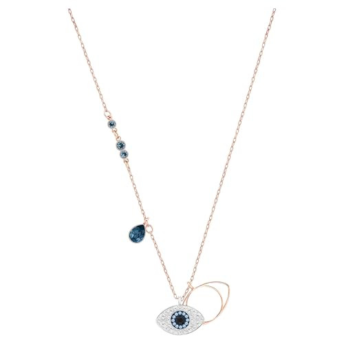 Swarovski Women's Symbolica Evil Eye Pendant Necklace, Blue, Mixed Metal Finish | Amazon (US)