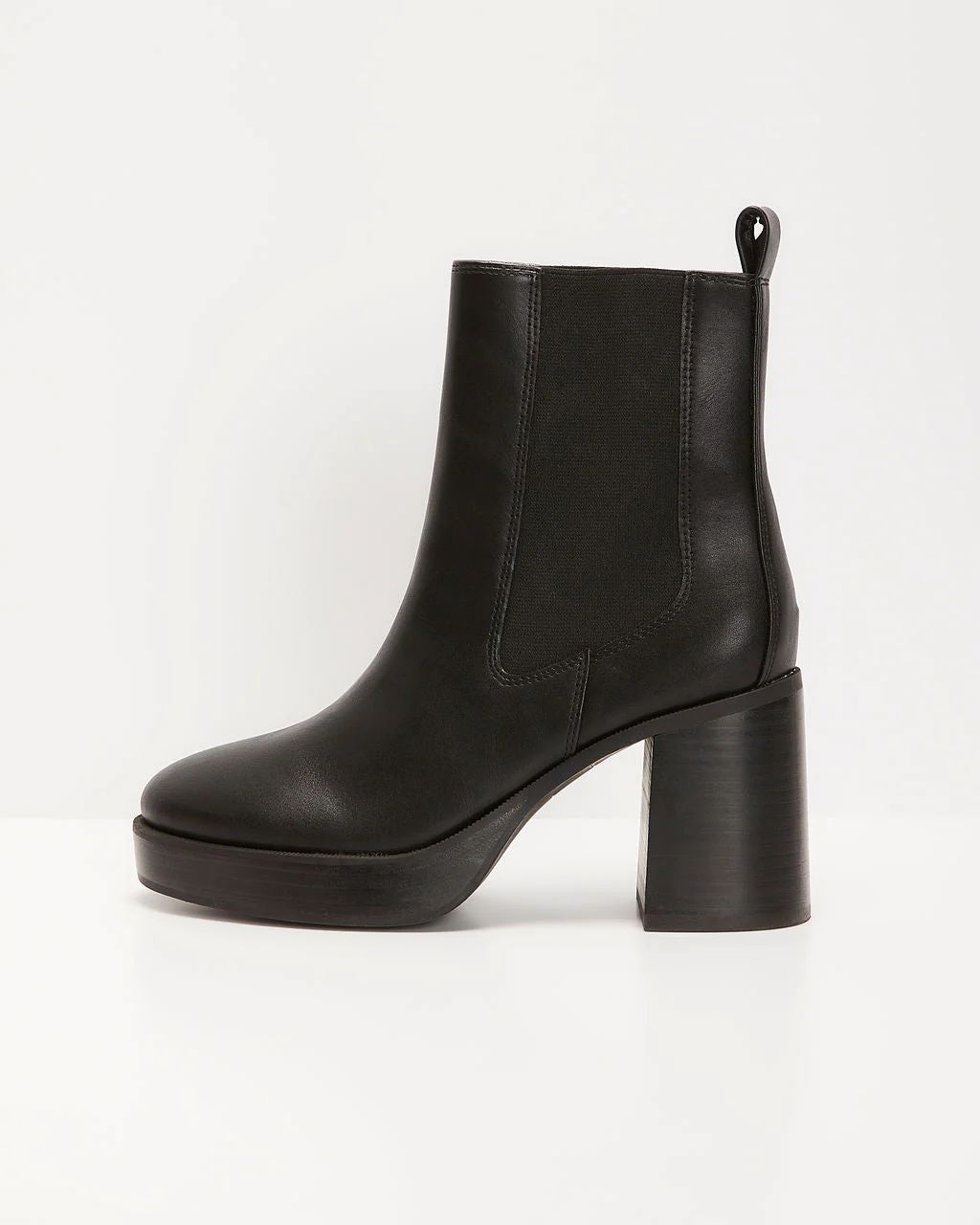 Teo Faux Leather Platform Heeled Boots | VICI Collection