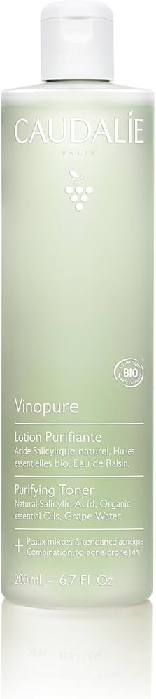 Caudalie Vinopure Natural Salicylic Acid Pore Minimizing Toner, 6.7 Ounce | Amazon (US)