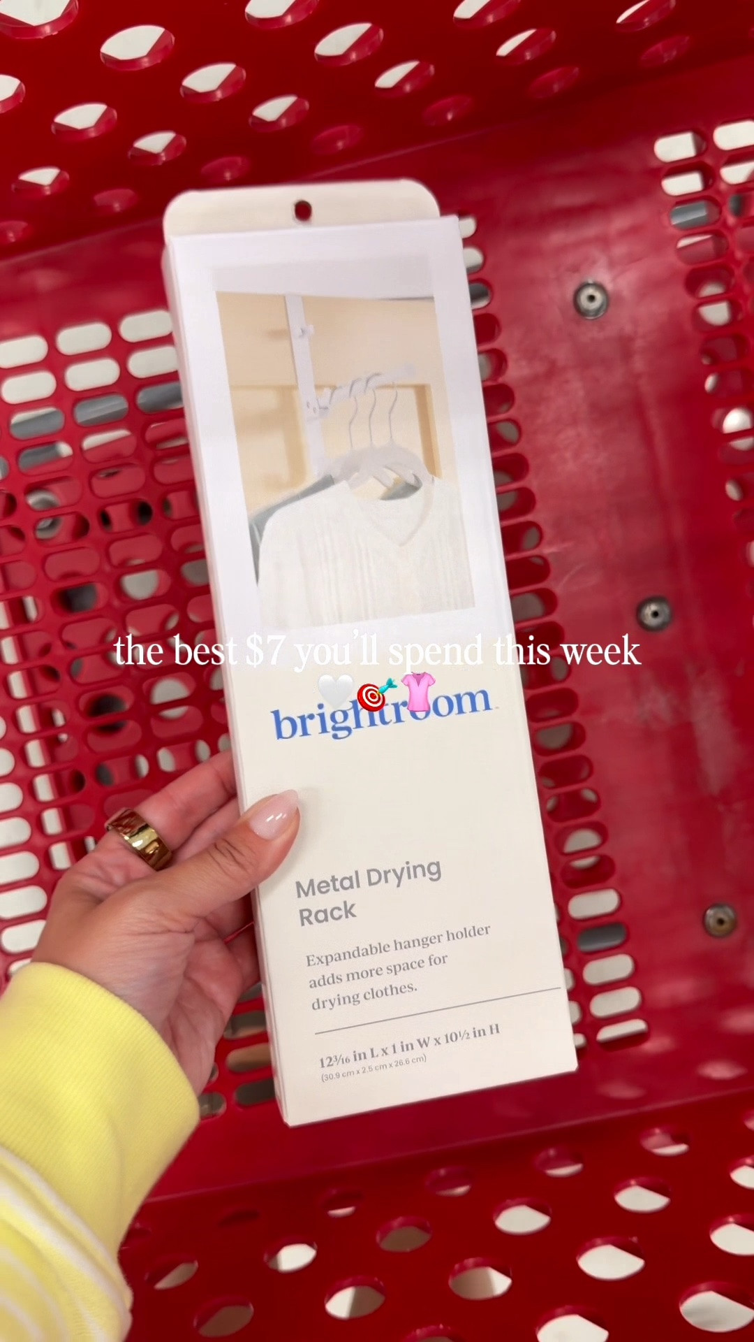 This is one of those Target finds that just makes sense. 👏🏼 It folds down when you need it, extends for extra hanging space, and tucks away when you don’t. Such a smart little laundry room or small space hack for air drying clothes without taking up floor space. AND it’s on sale this week! Say NEED below for the 🔗

Be sure to follow me on the LTK app for all my links, daily finds, new arrivals, and everything I’m loving lately!👉🏼 https://www.shopltk.com/explore/tarjaymaxx

#targetfinds #targethaul #targetmusthaves target fashion, target must haves, target love, target lover, target finds, target haul, target must haves #targetstyle #targetdeals

#LTKgrwm #LTKHome #LTKselfcare