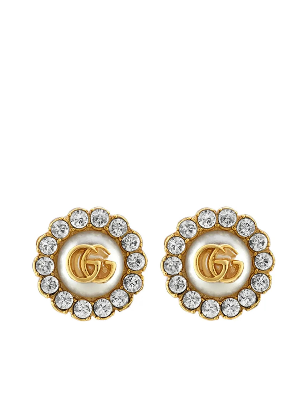 GG Marmont floral-motif stud earrings | Farfetch Global