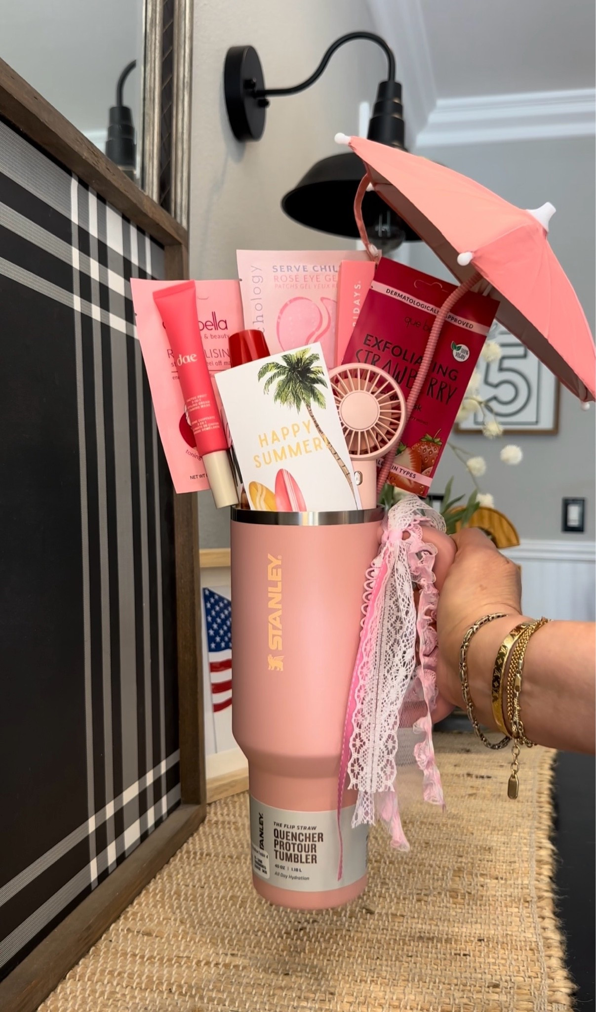 Birthday gift idea! Also fun for a host gift, back to school idea & more! This Stanley cup is one of my favorites & filled with some summertime fun it’s perfection🩷

#LTKSeasonal #LTKHome #LTKBeauty