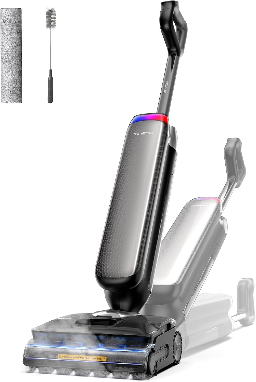 Tineco Floor One S9 Artist Steam Wet Dry Vacuum Cleaner, High-Temp Steam Cleaning, 22kPa Suction, 360° SmoothDrive, Anti-Tangle Design, 185°F Flashdry, Long Runtime, 180° Lay-Flat | Amazon (US)