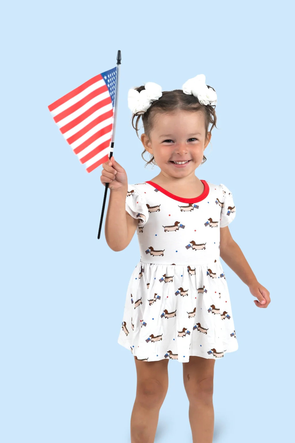 PRESTON'S AMERICAN PUPS DREAM BODYSUIT DRESS | DREAM BIG LITTLE CO