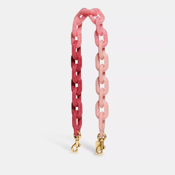 Last one!New Coach Short Chain Strap With Recycled Resin CA836 pink | Poshmark