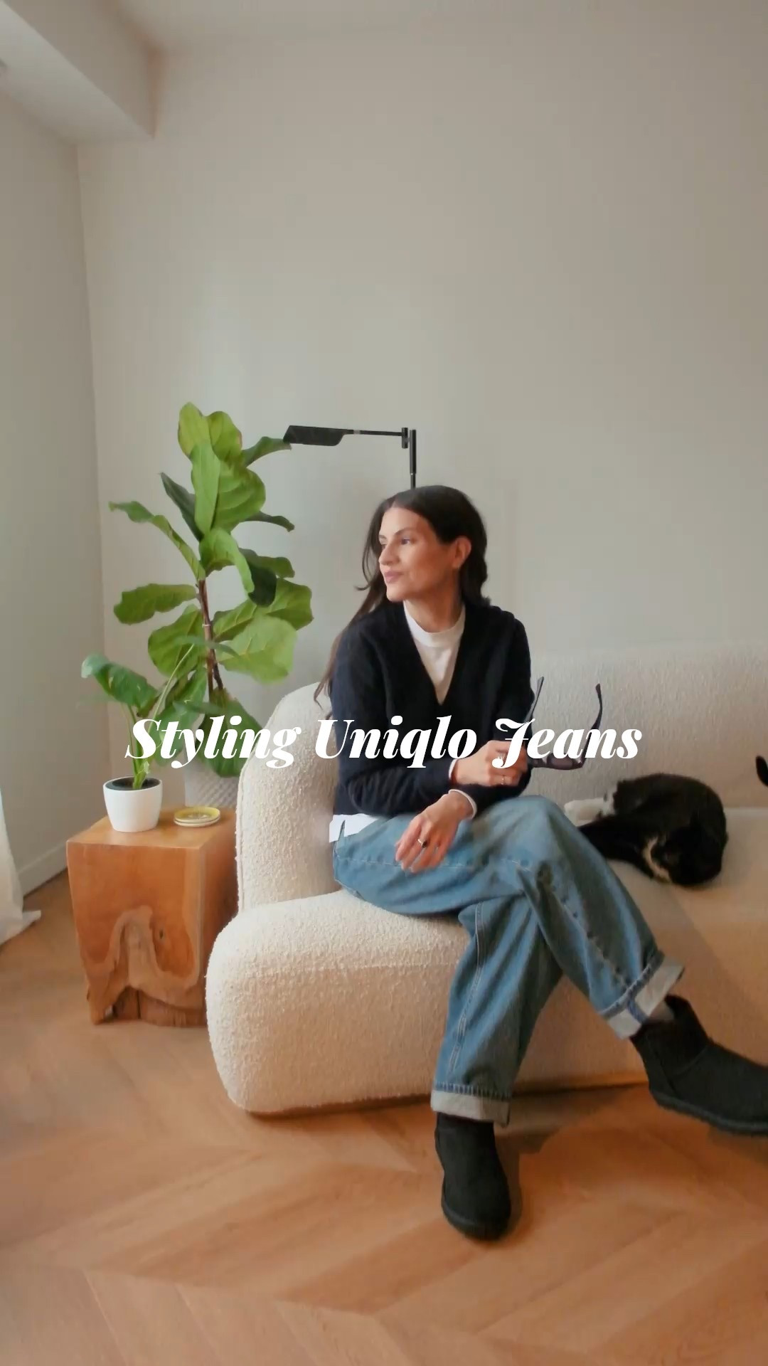 Styling my favourite Uniqlo baggy jeans (fits true to size. Wearing a 26)  

Uggs size 7
Uniqlo jeans size 26
Uniqlo Airism tshirt size XS
Uniqlo cashmere sweater size XS
Sezane coat size 4

#LTKwinter #LTKstyletip #LTKsale