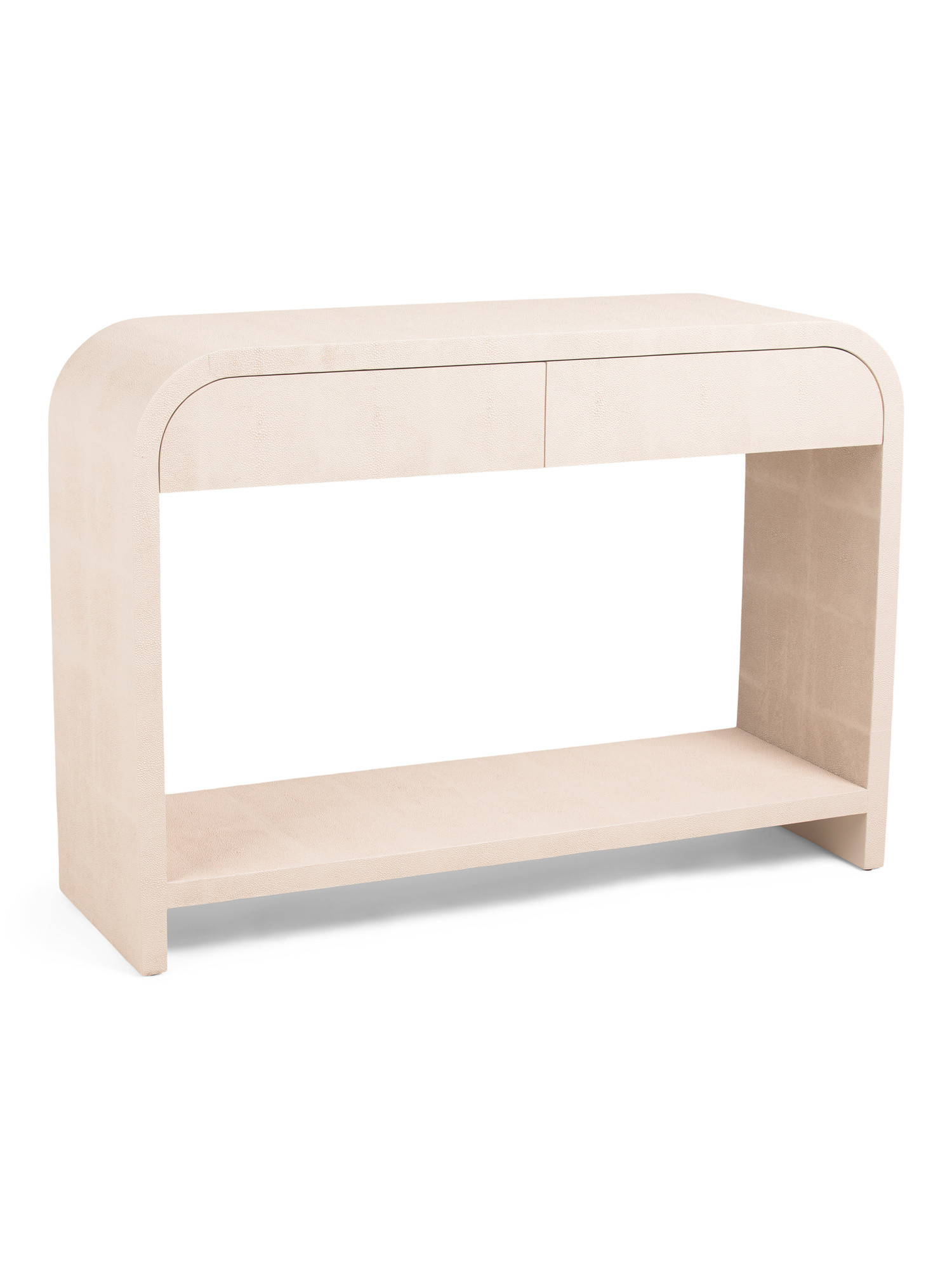 34.5x48x16 Hythe Faux Shagreen Solid Wood Console | TJ Maxx