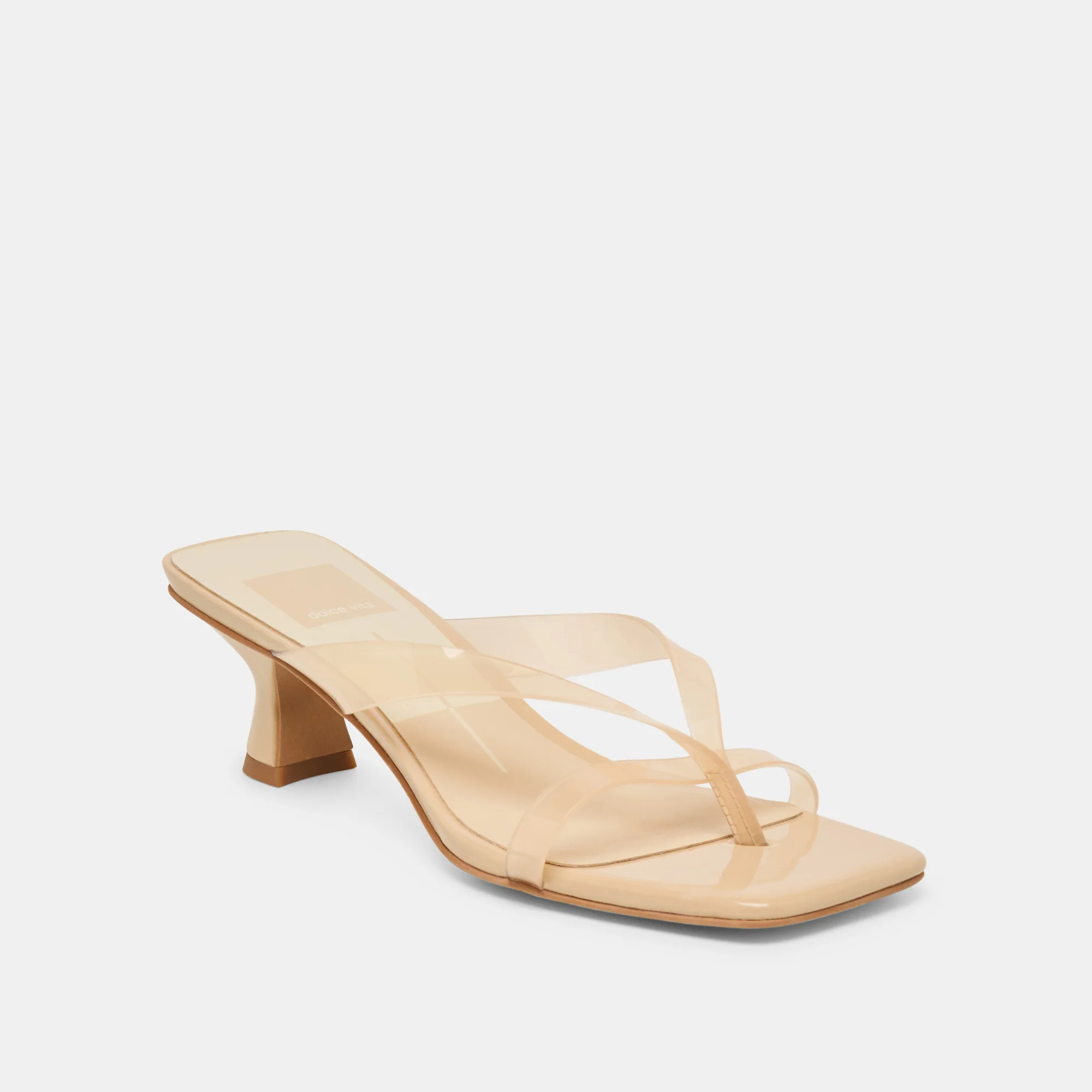 Brevel Vinyl Heels Praline Jelly | DolceVita.com