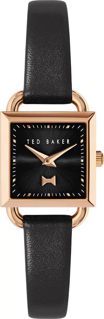 Ted Baker London Taliah Bow Leather Strap Watch, 24mm | Nordstrom | Nordstrom