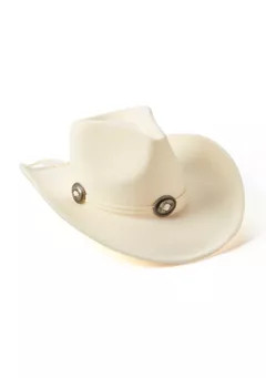 Vince Camuto Suede Tie Concho Cowboy Hat | Belk
