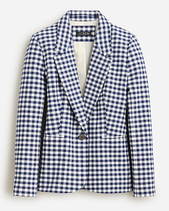 Parke blazer in gingham bi-stretch cotton blend | J. Crew US