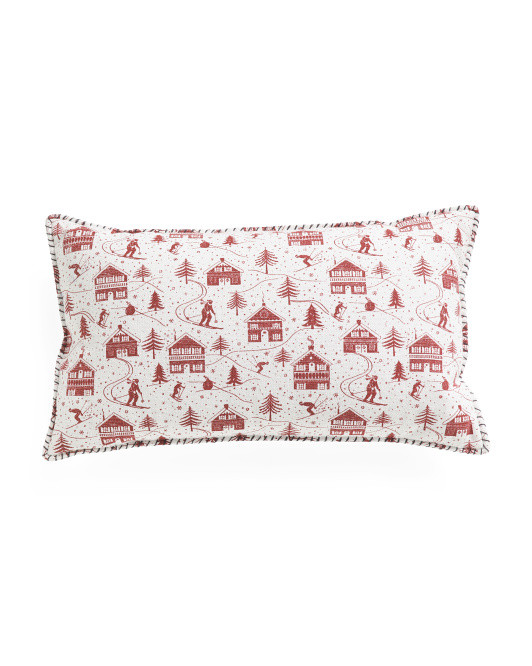 14x24 Ski Chalet Pillow | TJ Maxx