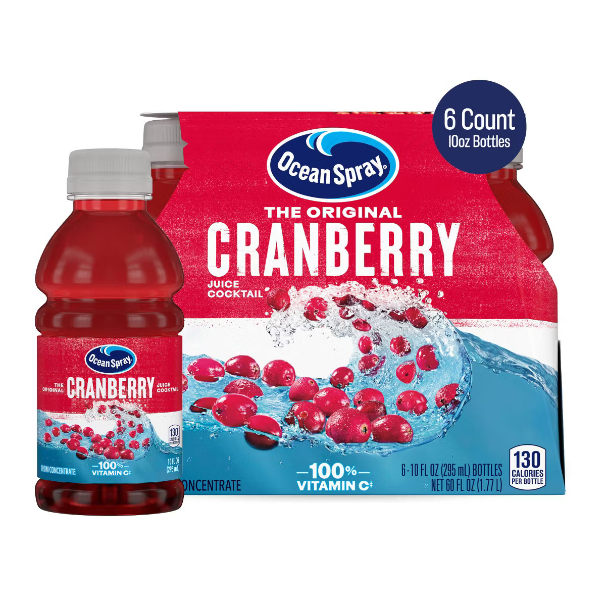 Ocean Spray Cranberry - 6pk / 10 fl oz Bottles | Target