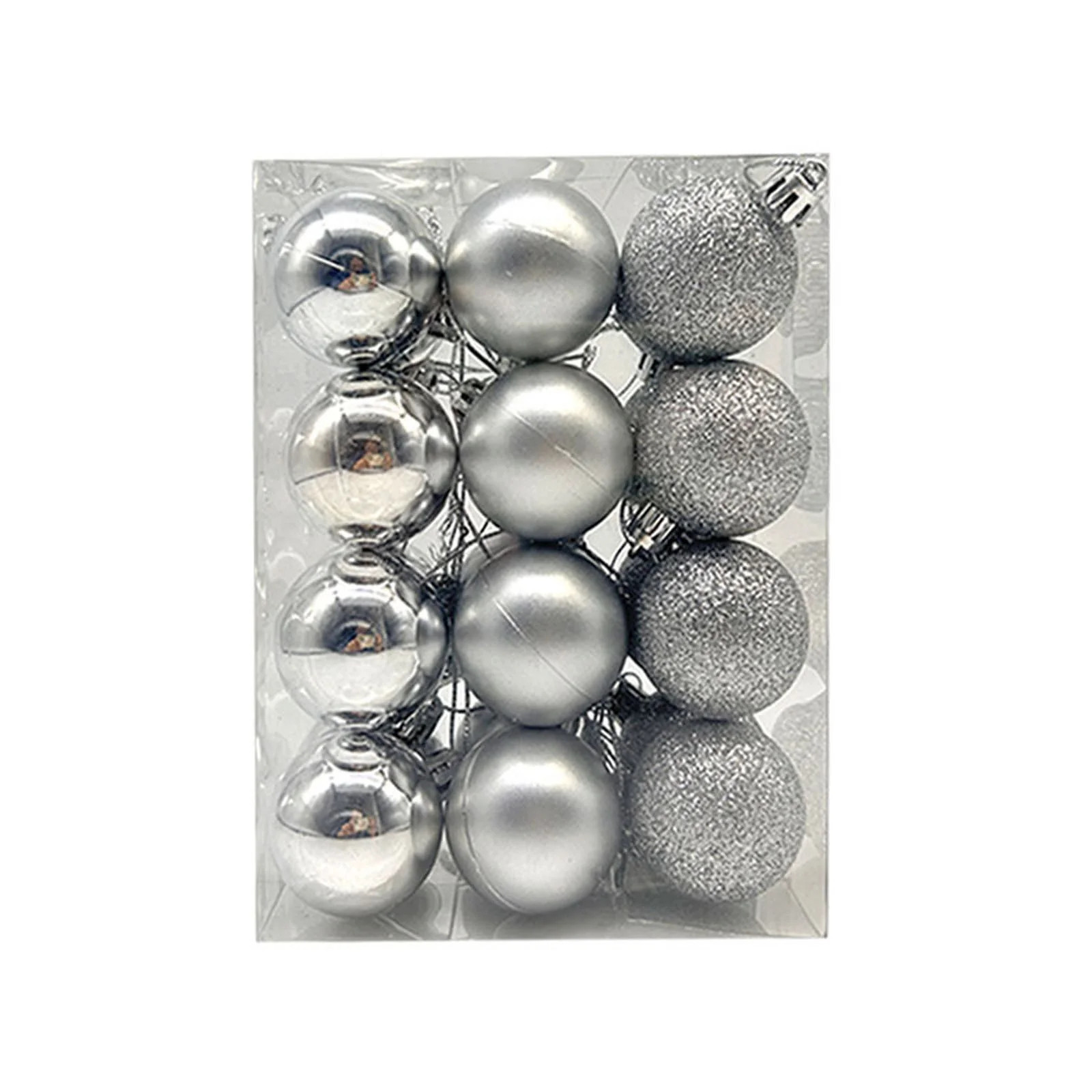 Staron 24PCS Christmas Tree Balls Ornaments for Xmas Christmas Tree 30mm/1.18" Shatterproof Silve... | Walmart (CA)
