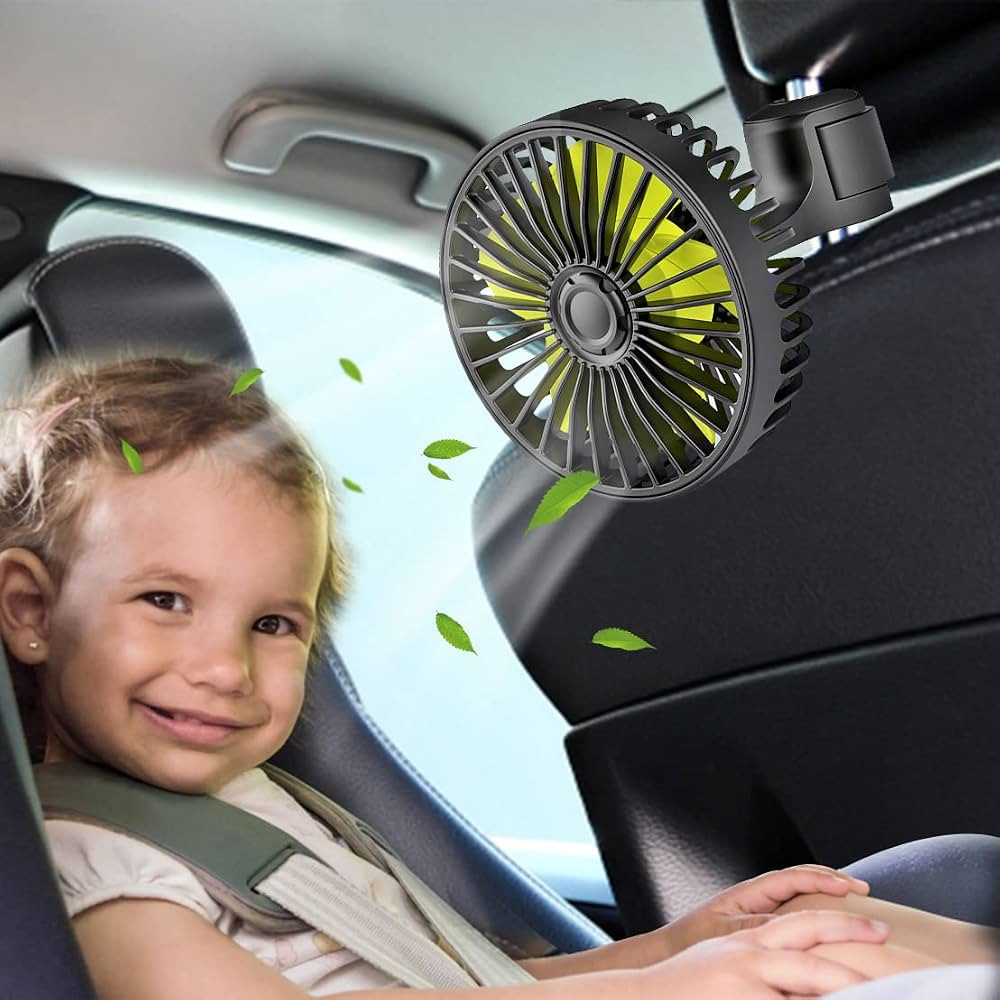 USB Car Seat Fans for Backseat Baby, Electric 5V USB Car Cooling Fan for Car Rear Seat Baby Kids ... | Amazon (US)