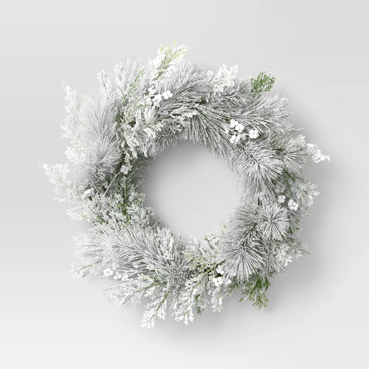 Christmas Heavy Flocked Artificial Wreath - Threshold™ | Target