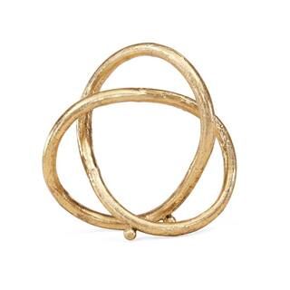 DANYA B Gold Eternal Loop Metal Sculpture-FHB022 - The Home Depot | The Home Depot